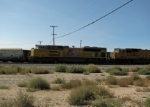 2 UP locomotives sitting in Mojave